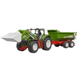 Bruder Roadmax Tractor with Frontloader and Trailer 79.5cm
